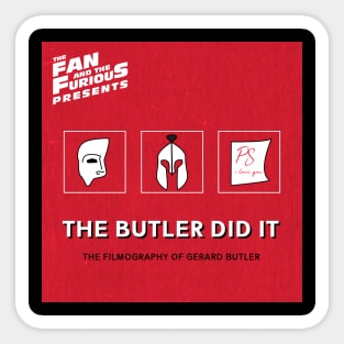 The Butler Did It Logo Sticker